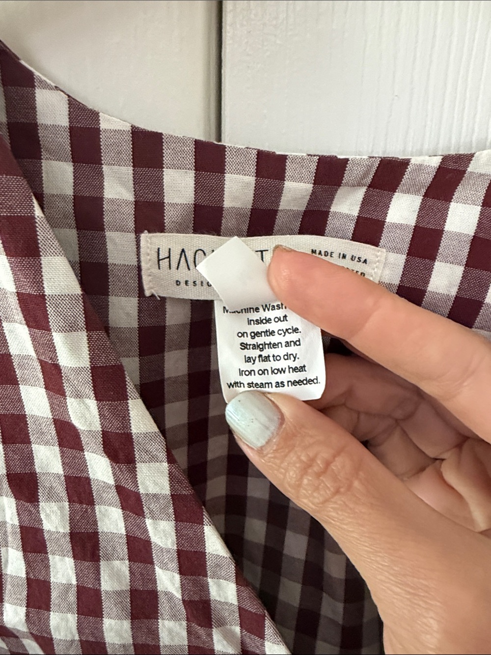 Hackwith Design House Limited Run: Tie Vest - Maroon, M - Picture 4 of 5